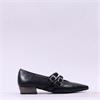 Hispanitas Ginebra 2 Strap Loafer - Black Leather